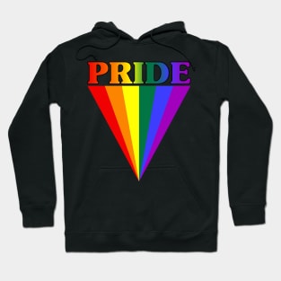 Pride triangle rainbow colors gift idea Hoodie